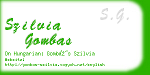 szilvia gombas business card